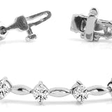 Lab Diamond Round Stone Fashion Bracelet