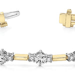 14K Yellow Gold Diamond Fashion Bracelet