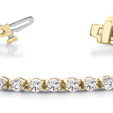 18K Yellow Gold Lab Diamond Tennis Bracelet