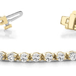 14K Yellow Gold Lab Diamond In-Line Tennis Bracelet
