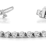 White Gold Lab Diamond In-Line Tennis Bracelet