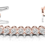 18K Rose Gold Lab Diamond Tennis Bracelet