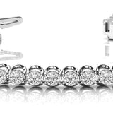 64-Stone Lab Diamond 14K White Gold Tennis Bracelet