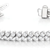 Multi-Row Diamond Tennis Bracelet in 18K White Gold