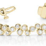 14K Yellow Gold Lab Diamond Fashion Bracelet