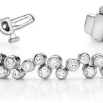 14K White Gold Diamond Fashion Bracelet