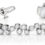 14K White Gold Diamond Fashion Bracelet
