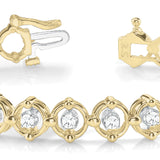 14K Yellow Gold Diamond Fashion Bracelet