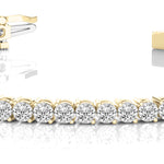 18K Yellow Gold Lab Diamond Tennis Bracelet