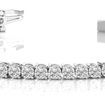 14K White Gold Lab Diamond In-Line Tennis Bracelet
