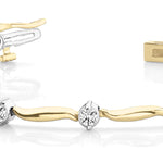 14K Yellow Gold Diamond Fashion Bracelet