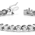 Lab Diamond Bezel Bracelet