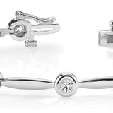 Platinum White Diamond Fashion Bracelet