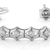 White Platinum Diamond Fashion Bracelet