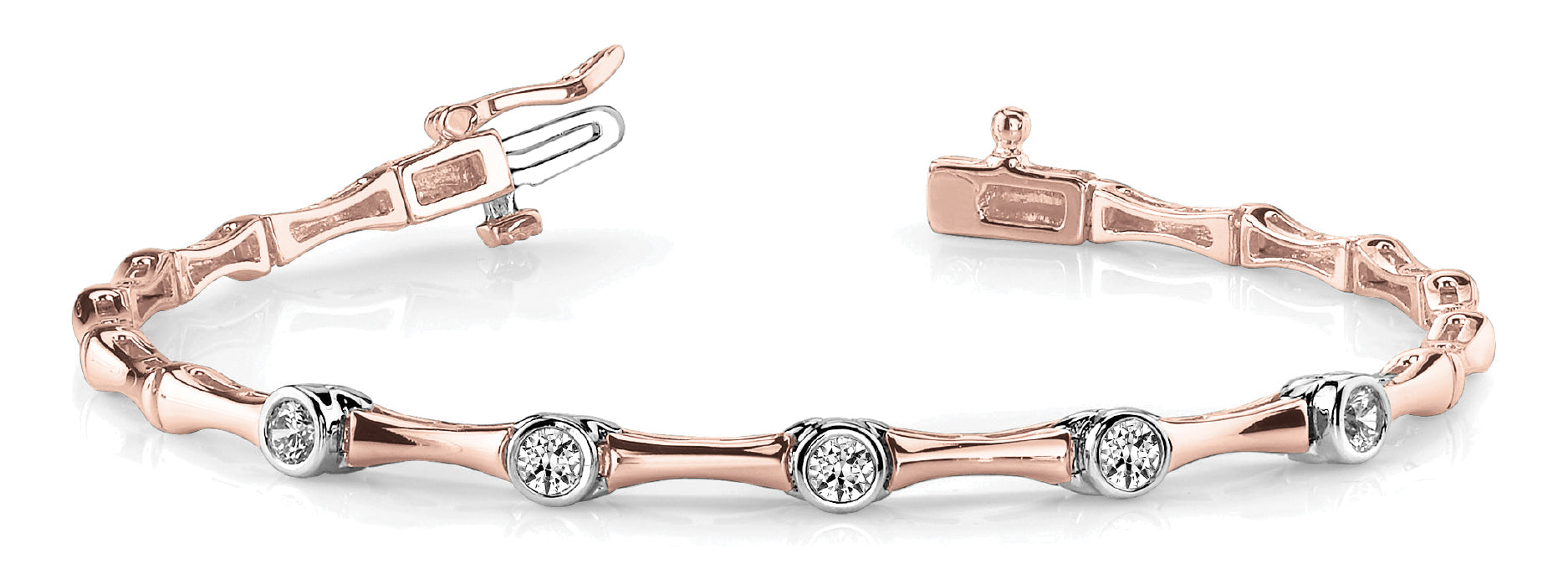18K Rose Gold Lab Diamond Bracelet