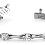White Platinum 5-Diamond Fashion Bracelet