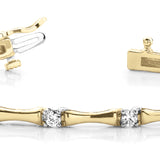 14K Yellow Gold Diamond Fashion Bracelet
