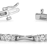 Lab Diamond Multi-Stone White Gold Bracelet