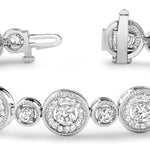 Lab Diamond Vintage Gold Bracelet