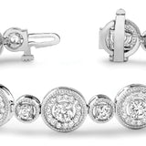 Lab Diamond Vintage Gold Bracelet