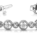 Vintage Lab Diamond Multi-Stone Gold Bracelet