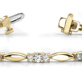 14K Yellow Gold Diamond Fashion Bracelet