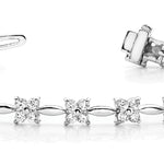 White Gold Lab Diamond Fashion Tennis Bracelet