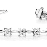 White Gold Lab Diamond Fashion Tennis Bracelet