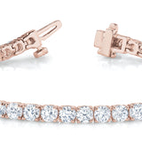 14K Rose Gold Lab Diamond Tennis Bracelet