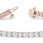18K Rose Gold Lab Diamond Tennis Bracelet