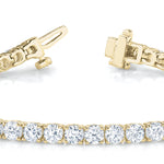 14K Yellow Gold Lab Diamond Tennis Bracelet