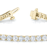 18K Yellow Gold Lab Diamond In-Line Tennis Bracelet