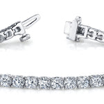 Luxe 18K White Gold Lab Diamond Tennis Bracelet