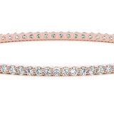 Rose Gold Diamond Bangle | 114 Lab Stones