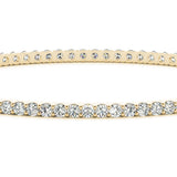 18K Yellow Gold Diamond Bangle Bracelet