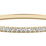 Classic 14K Yellow Gold Diamond Bangle Bracelet