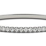 14K White Gold Lab Diamond Classic Bangle