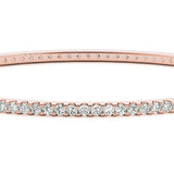 Rose Gold Diamond Bangle | 115 Lab Stones