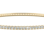 18K Yellow Gold Diamond Bangle Bracelet