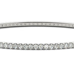 White Gold Lab Diamond Classic Bangle