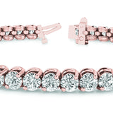14K Rose Gold Lab Diamond Tennis Bracelet