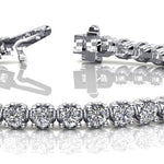14K Gold Lab Diamond Inline Tennis Bracelet
