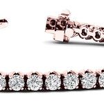 14K Rose Gold 41-Diamond Inline Tennis Bracelet