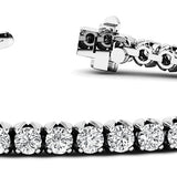 White Gold Lab Diamond Inline Tennis Bracelet