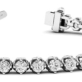 64 Diamond 4-Prong Inline Tennis Bracelet