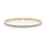 18K Yellow Gold Diamond Flex Bangle
