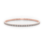 18K Rose Gold Lab Diamond Flex Bangle