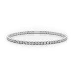 14K White Gold Diamond Flex Bangle