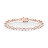 Rose Gold Lab Diamond Tennis Bracelet