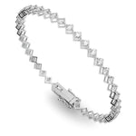 White Gold Lab Diamond Tennis Bracelet